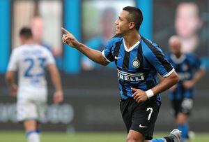 Alexis volvió a gritar gol después de 277 días en arrolladora victoria del Inter