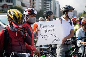 Cicloplantón: Ciclistas piden seguridad ante el alarmado crecimiento de robos y secuestros