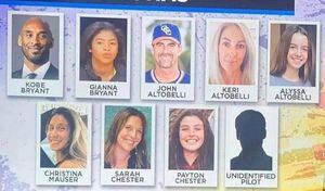 Identifican al resto de víctimas del accidente donde murió Kobe Bryant  