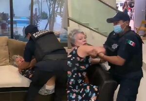 “¡No me toquen!”: Policías de Quintana Roo someten a adulta mayor