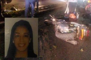 Mujer muere en aparatoso accidente mientras se movilizaba en motocicleta