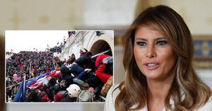 Melania Trump condena violência no Capitólio incitada por seu marido