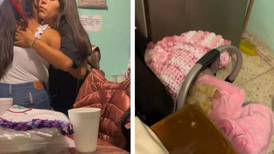 Mujer se vuelve viral por olvidar a su bebé luego de despedirse de la familia