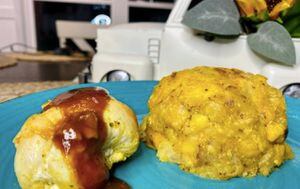 Receta: Trifongo boricua con salsa de tamarindo