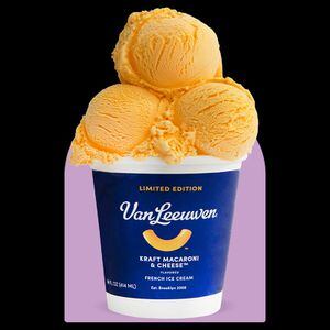 ¿El helado de macarrones con queso? Kraft y Van Leeuwen lo hacen posible y quienes lo prueben enloquecerán por su sabor