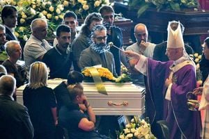 Emoción y dolor en el funeral de las víctimas del puente Morandi de Génova