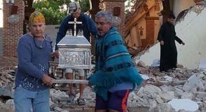 Impactante imagen tras derrumbe en Iglesia de Guayanilla se hace viral