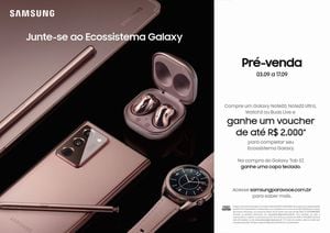 Ecossistema Samsung Galaxy: Note20 | 20 Ultra 5G, Watch3, Buds Live e Tab S7 já estão disponíveis para pré-venda no Brasil