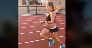 Vídeo: grávida de 9 meses corre 1,6 quilômetros em menos de 6 minutos