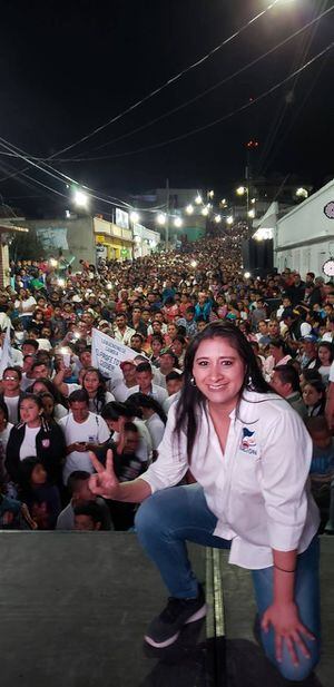 Eva Monte Bac aparece en campaña con FCN-Nación