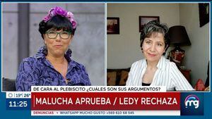 Malucha Pinto vs. Soa Ledy: así discutieron por los "derechos consagrados" en la Constitución