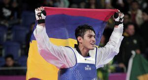 ¡Uno más al medallero! Miguel Ángel Trejos, en taekwondo, ganó oro para Colombia en Lima 2019