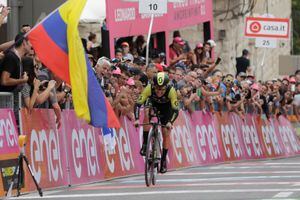 Reina del Giro: tremendo resultado para los colombianos en el Gran Sasso