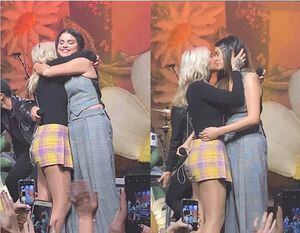 El beso en la boca entre Selena Gomez y Julia Michaels en pleno concierto