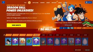 Dragon Ball en Fortnite: así lucen los skins de Goku y compañía