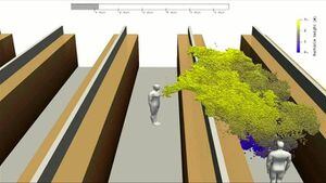 ¿Qué sucede cuando alguien tose en un supermercado?: científicos finlandeses crearon alarmante simulación para mostrar como viaja el covid-19 por el aire
