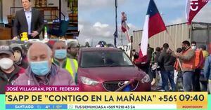 Dirigente camionero deja entrevista y se enoja con Julio César Rodríguez: "Usted está de acuerdo con los delincuentes y terroristas"
