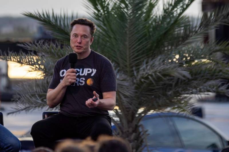 El jefe de Tesla y SpaceX, entre otras empresas, durante una presentación en agosto de 2022.