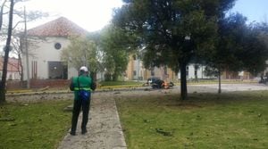 FOTOS atentado Bogota: Así quedaron los edificios cercanos a la Escuela General Santander