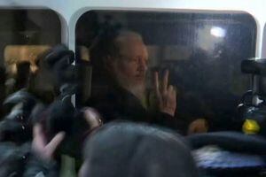 VIDEO. Captan momento en el que Assange es capturado en Londres