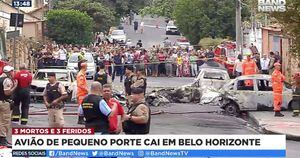 Vídeo mostra exato momento da queda do monomotor em Belo Horizonte; assista