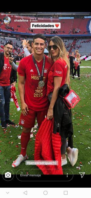 James Rodríguez y Shannon de Lima estuvieron celebrando en Alemania, y todo quedó en video