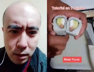 Tiktoker japonés reacciona a tutorial de "sushi latino"