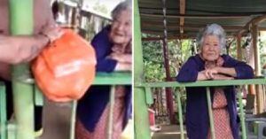 ¡Ejemplo de buen corazón! Abuelita de 91 años rechazó mercado porque no lo necesitaba