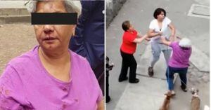 Video. Adolescente golpea a abuelita que paseaba a sus mascotas