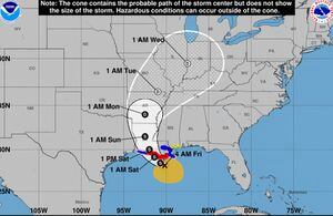 Tormenta Barry comienza a sentirse en Luisiana
