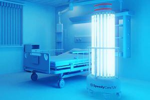 Coronavirus: Bahrein comienza pruebas de un robot que limpia oficinas con luz ultravioleta