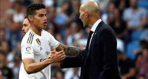 James se salva de los borrados de Zidane en el Real Madrid