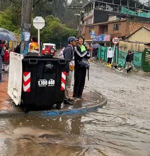 (VIDEO) Barrio se inundó al norte de Bogotá