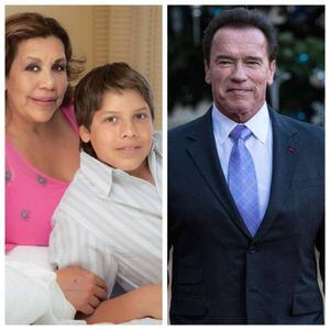 Hijo de Schwarzenegger con una guatemalteca busca ser igual que él y esta foto lo prueba