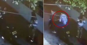 (Video) En tan solo segundos roban motocicleta a una mujer