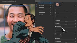 Photoshop crea filtro de felicidad con Inteligencia Artificial y el resultado parece una creepypasta