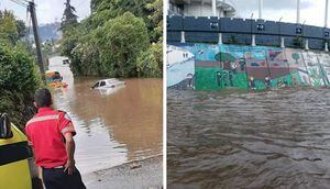 VIDEO. Lluvias provocan inundaciones en varios puntos de la capital