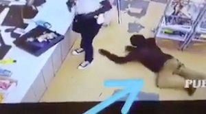 Vídeo: Ladrão é roubado por outro durante assalto a um mercado local
