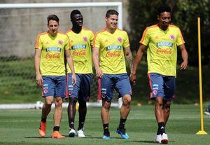 James y Barrios vuelven a los entrenamientos de la Selección Colombia