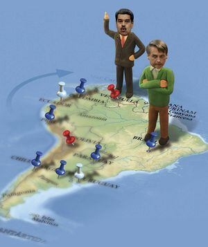 Comenzó el "sello Bolsonaro": Presidentes de Cuba y Venezuela marginados de su asunción