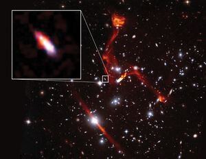 Astrónomos detectan un objeto emisor de ondas de radio en una galaxia a ocho mil millones de años luz