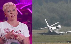Se estrelló el avión privado de Pink al aterrizar en Dinamarca
