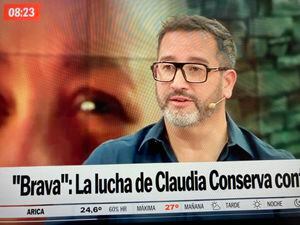Eduardo Fuentes se "quebró" al ver adelanto de serie de Claudia Conserva