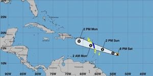 Beryl pasaría por el sur de Puerto Rico como depresión tropical