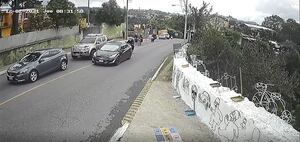 VIDEO. Motoristas corrieron para escapar del tiroteo en zona 6