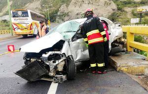 Una persona fallecida tras accidente en sector Puente de Guayllabamba