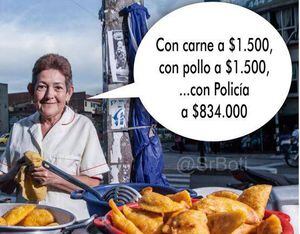 Los memes que dejó la empanada más cara de Bogotá
