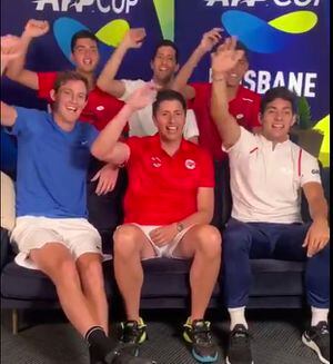"Chi chi chi, le le le, viva Chile": Garin, Jarry y compañía se lucieron en la presentación de la ATP Cup 2020