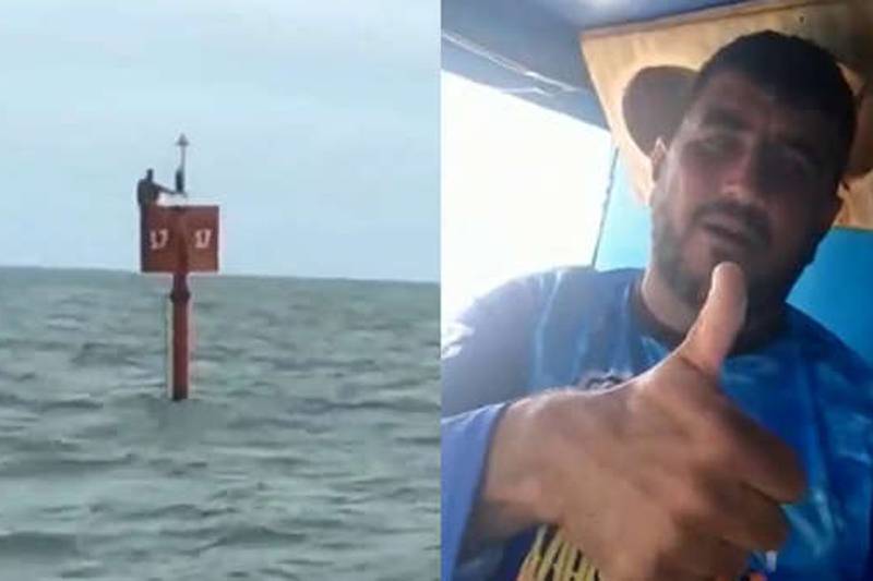 Hombre en Brasil sobrevive dos días aferrado a una baya en alta mar