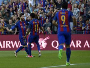 El Barça golea de la mano de la MSN y ayuda al Sevilla de Sampaoli